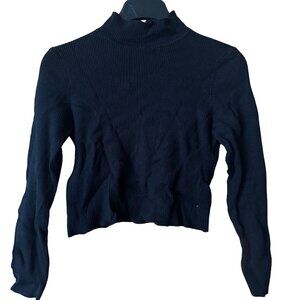 H&M Black Ribbed Turtleneck